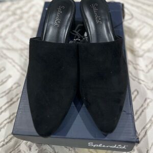 Splendid Black Suede Mules